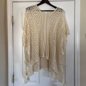 Boho Knit Beach Cover Up